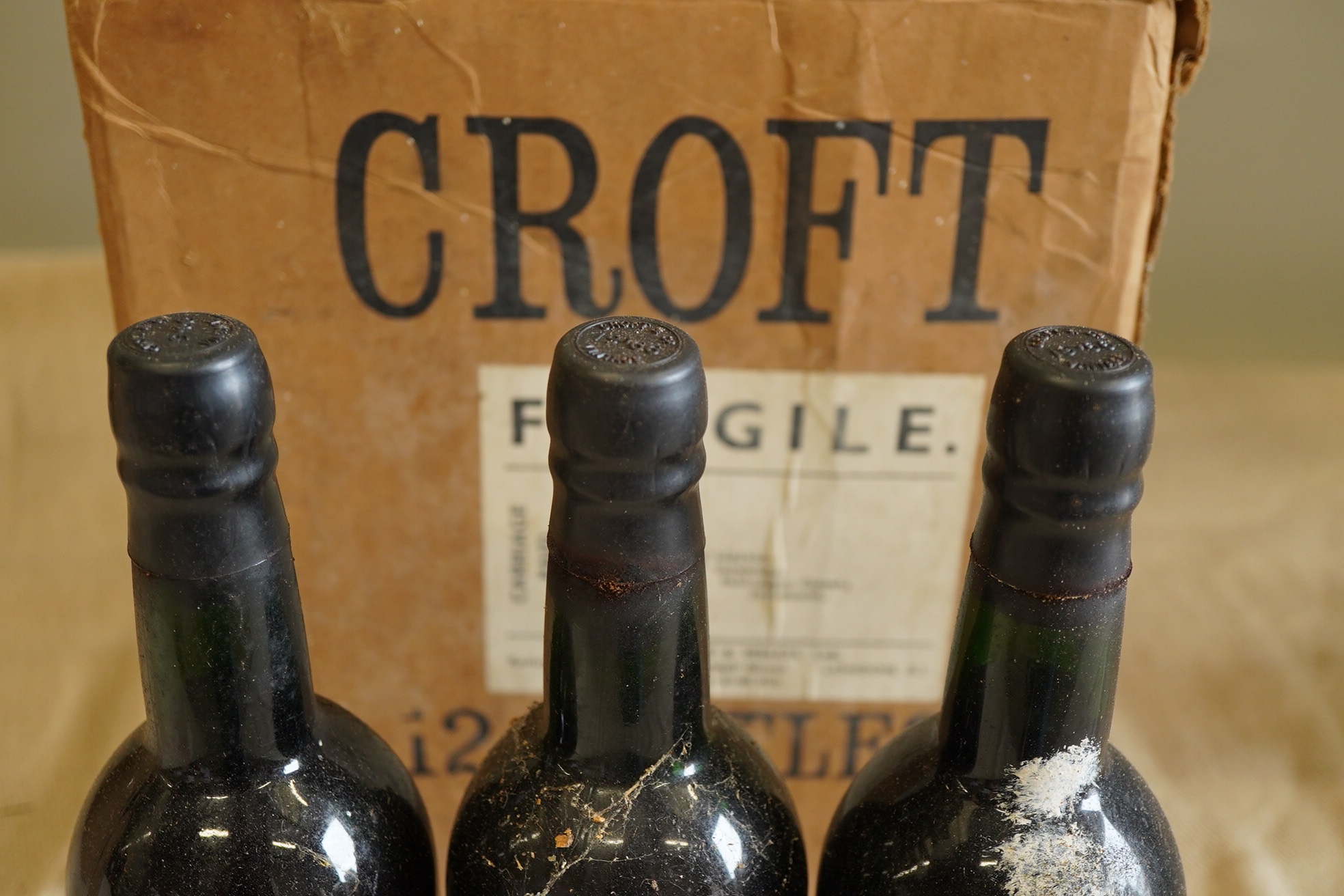 Eleven bottles of 1966 Crofts vintage port